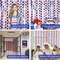 3-Pack 4th of July Star Tinsel Foil Fringe Curtains, Red White & Blue Patriotic Streamers, Photo Booth Backdrop and Party Decor for Independence Day, Memorial Day, Labor Day, and Veterans Day